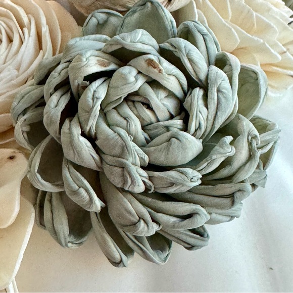 NEW! Pumpkin & Flowers Designer White Pumpkin - Picture 7 of 14